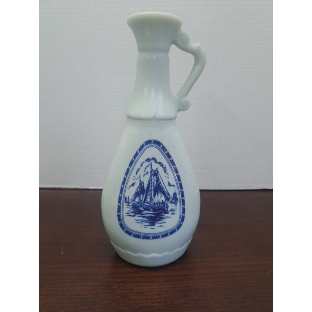 1963 Dutch Blue And White Jim Beam Nautical Decanter D334